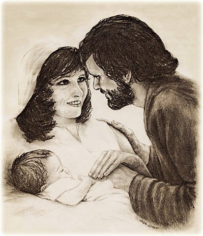 God’s Son, original pencil drawing by L. Lovett, 1984