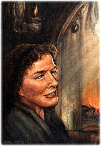 Homage of Anna, original oil painting on canvas by L. Lovett, size 16 x 11 inches, November 1987