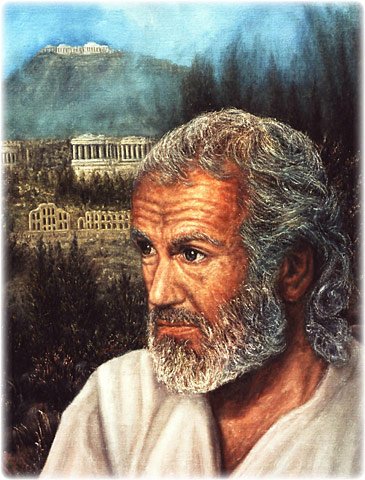 Paul’s Corinthian Letters, original oil painting on canvas by L. Lovett, size 20 x 16 inches, August 1995