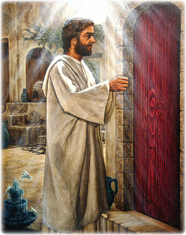 Door of Your Heart, original oil painting on canvas by L. Lovett, size 28 x 22 inches, March 1999