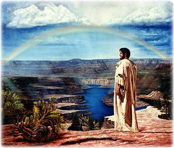 Eternal Promise Kept, original oil painting on canvas by L. Lovett, size 34 x 40 inches, October 1994