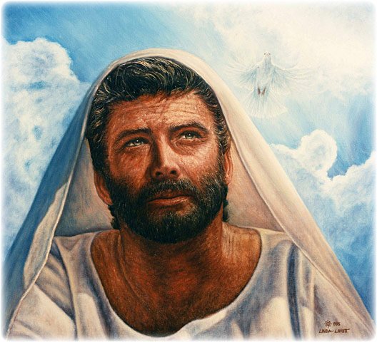 Triune Spirit, original oil painting on canvas by L. Lovett, size 20 x 22 inches, January 1995